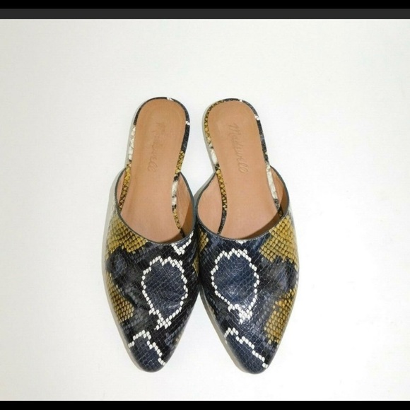 Madewell Remi Mule Spiced Cider Snake Print - Picture 2 of 7